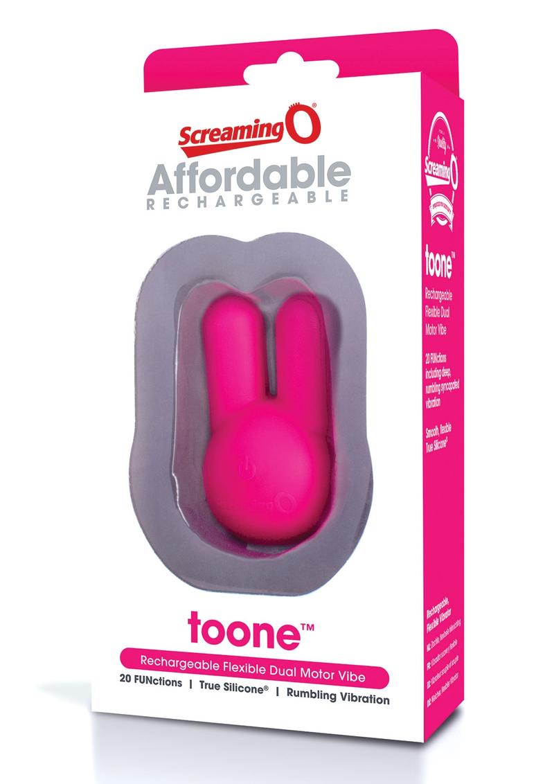 Affordable Toonie Flexible Dual Motor Vibrator Waterproof - Pink