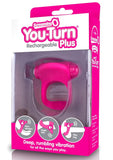 You-Turn Rechargeable Plus Silicone Ring Waterproof Strawberry