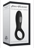 Zero Tolerance The Rechargeable Torpedo Silicone Cock Ring Waterproof Black 4.5 Inch