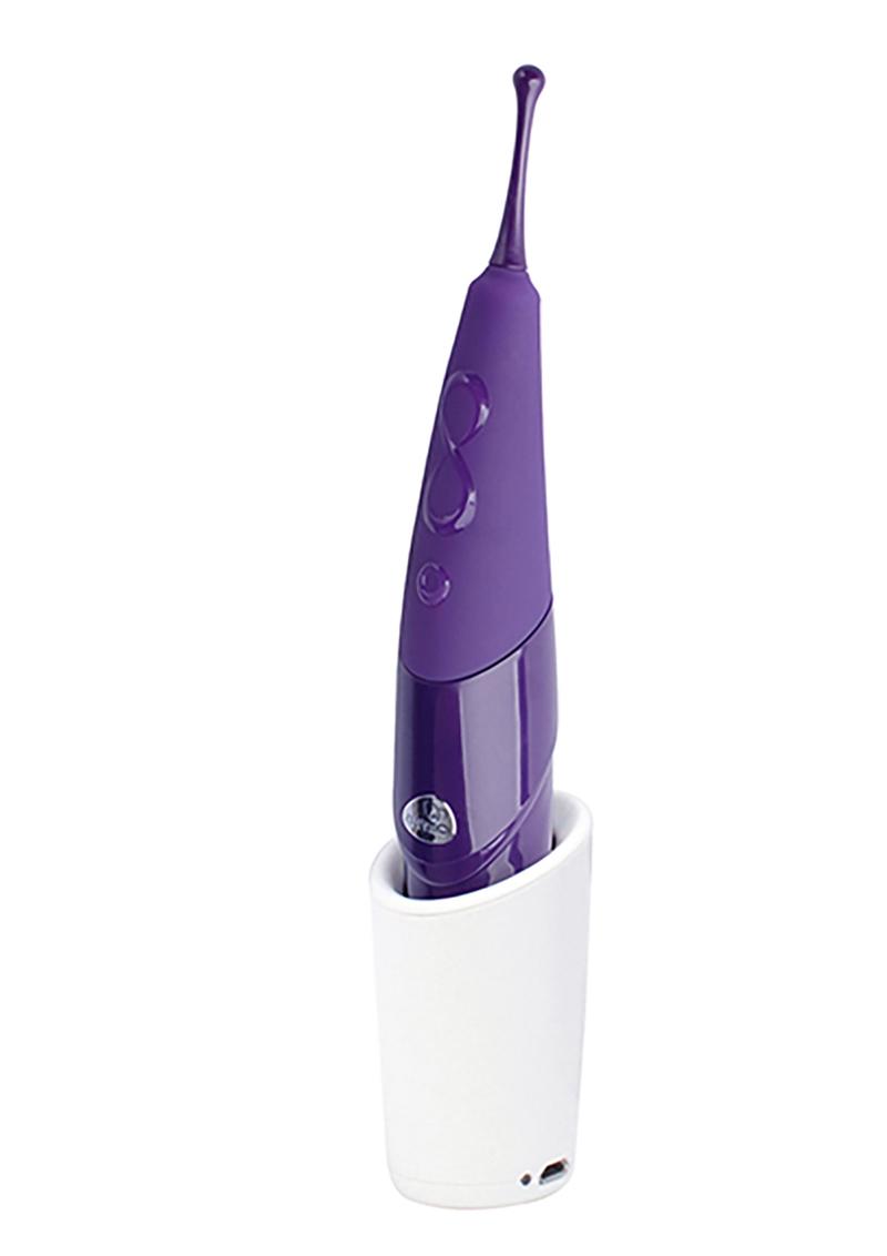 Zumio X - Silicone 8 Speed Classic Waterproof Single Clitoral Stimulator Purple