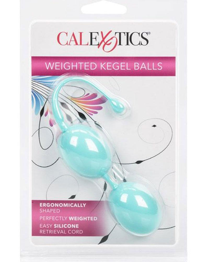 Bolas Kegel con peso de silicona y cordón de recuperación, color verde azulado