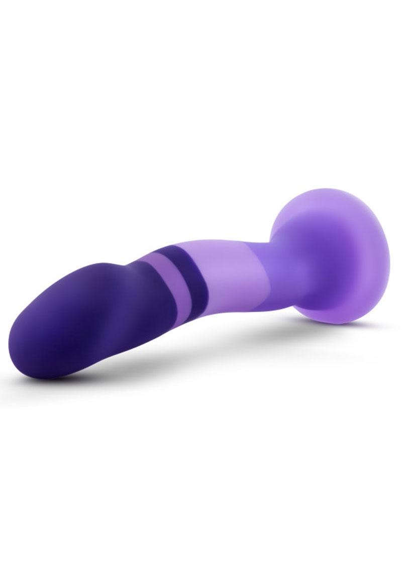 Avant D2 Platinum Cured Silicone Dildo Purple Rain 8 Inch