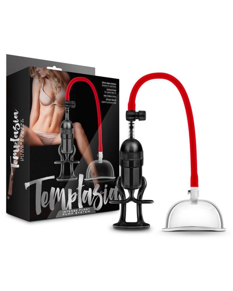 Sistema de bomba de coño Temptasia Intense negro y rojo