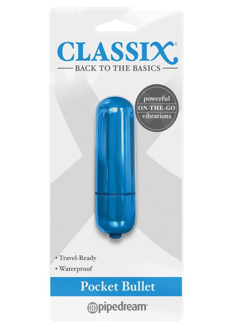 Classix Pocket Bullet Waterproof Blue 2.2 Inch