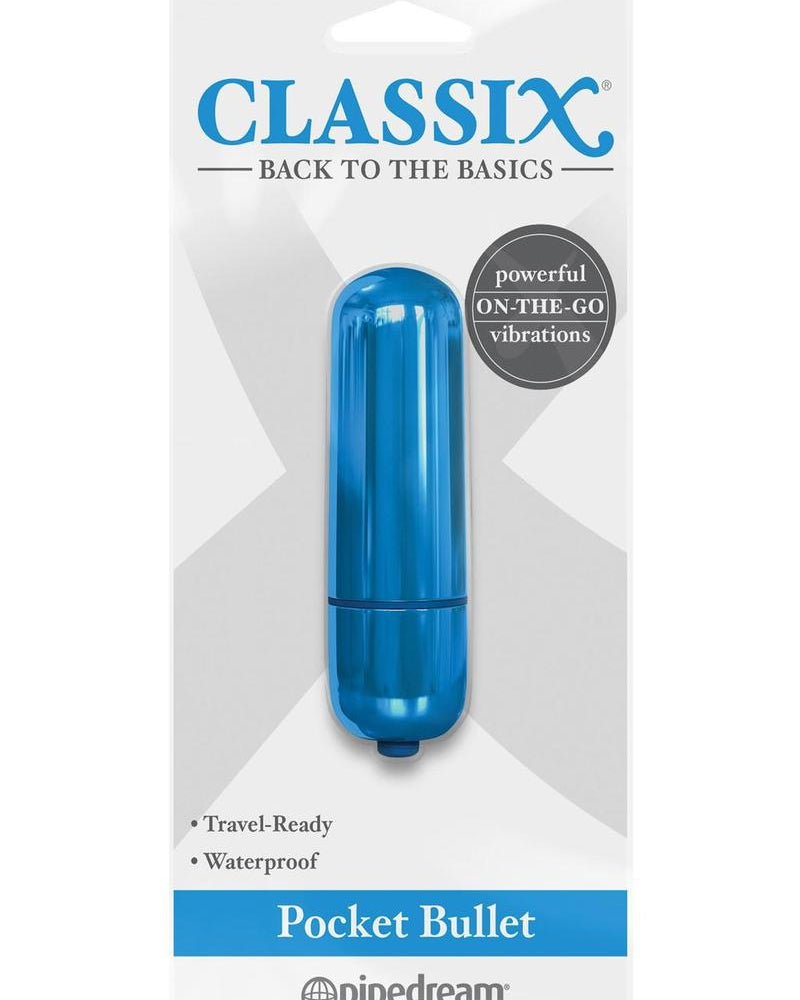 Classix Pocket Bullet Waterproof Blue 2.2 Inch