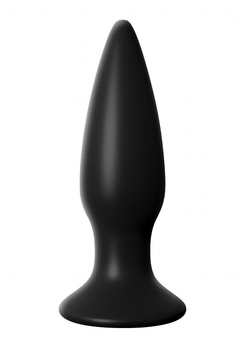 Anal Fantasy Elite Small Rechargeable Anal Plug Vibrating USB Waterproof Black 4.3 Inch