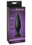 Anal Fantasy Elite Silicone Rechargeable Plug Waterproof Black Large