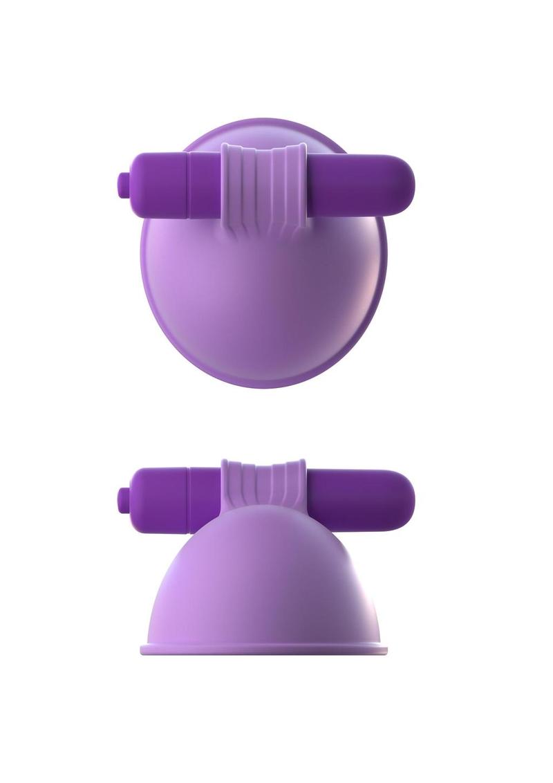 Fantasy For Her Silicone Vibrating Breast Suck-Hers Waterproof Purple