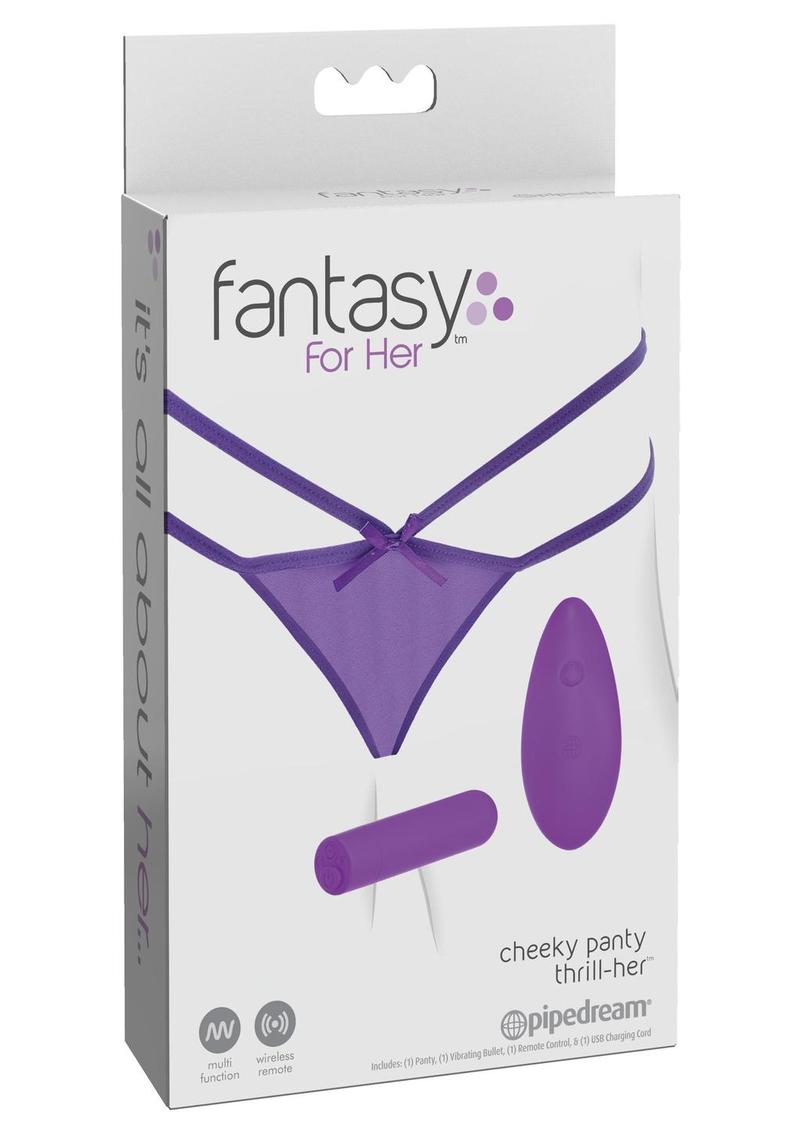 Fantasy For Her Cheeky Panty Thrill Her Purple