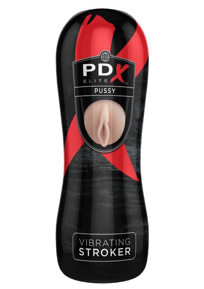 PDX Elite Pussy Vibrating Stroker Flesh 7.25 Inch