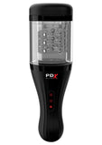 PDX Elite Talk Dirty Rotobator Rechargeable Masturbator Clear