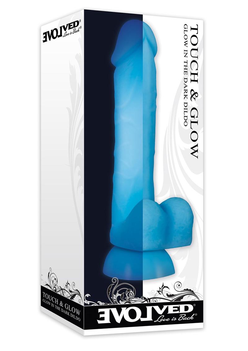 Touch And Glow Realistic Dildo 8 Inch