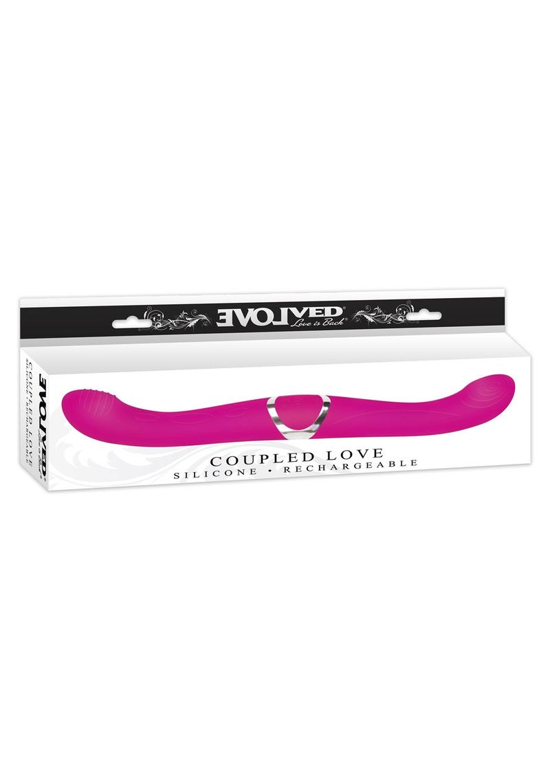 Evolved Coupled Love Silicone Rechargeable Massager Pink