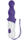 Vibrador anal de silicona Wet And Wild con ventosa, resistente al agua, morado, 8 pulgadas