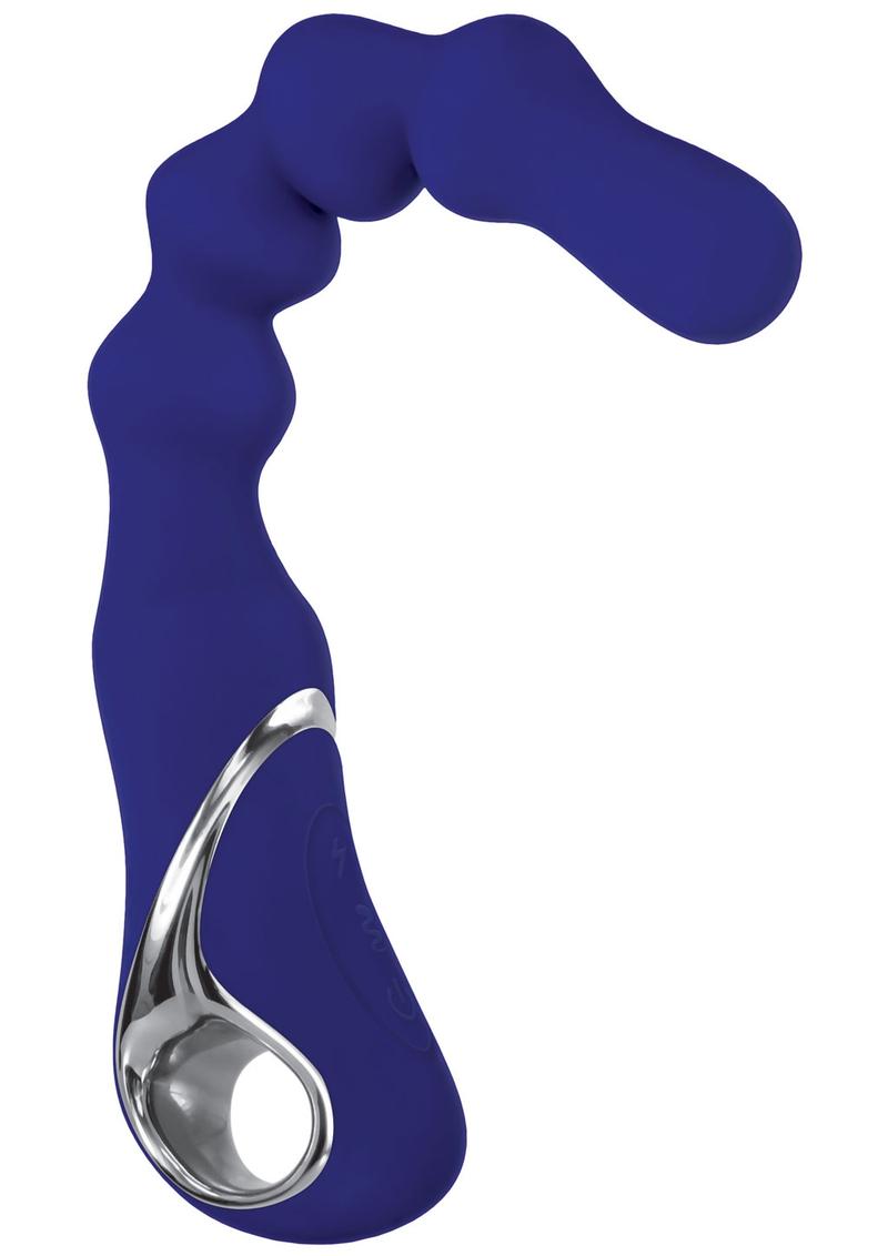 Adam and Eve - El vibrador anal con cuentas Power Boost de The Bad Ass Booty Vibe - Azul