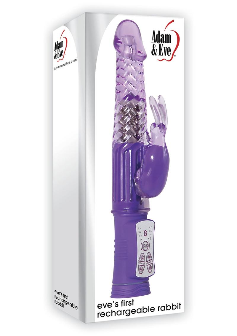 Adam and Eve - Eve`s First Rechargeable Rabbit Vibrator Waterproof - Purple