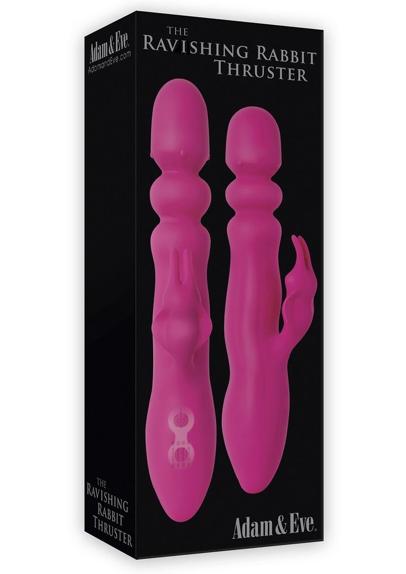 Adam and Eve -The Ravishing Rabbit Thruster Vibrator Waterproof - Pink