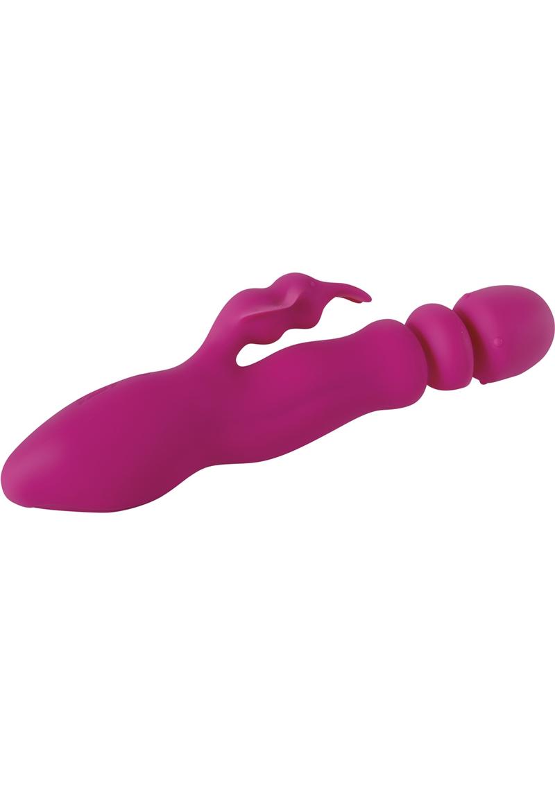 Adán y Eva - El conejo encantador Vibrador Thruster Impermeable - Rosa