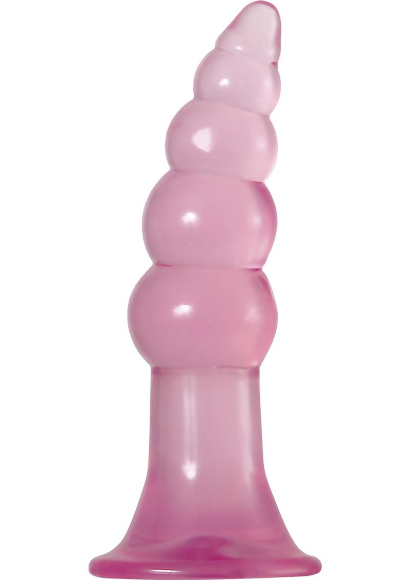 Adam and Eve - Fun Jelly Butt Plugs Waterproof - Pink (2 Each Per Set)