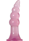 Adam and Eve - Fun Jelly Butt Plugs Waterproof - Pink (2 Each Per Set)