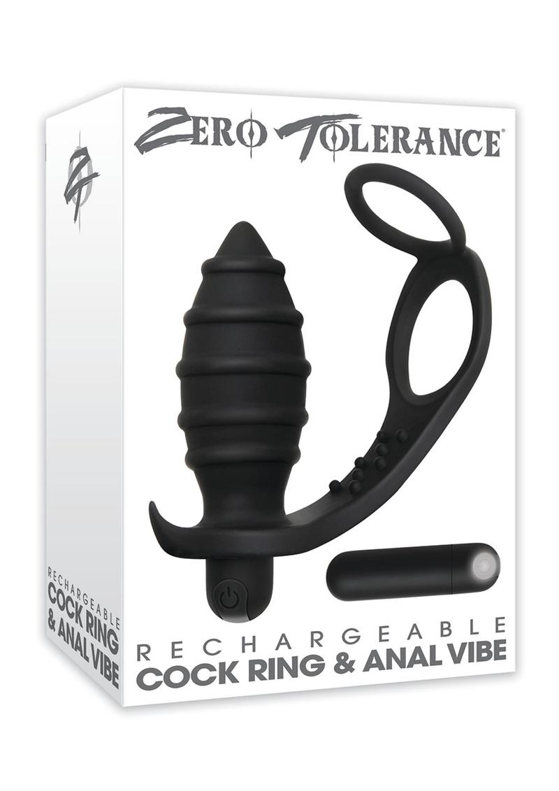 Cock Ring And Anal Plug with Bullet