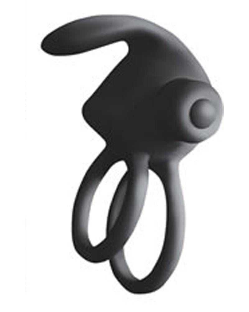 Ram Silicone Vibrating Cockring Waterproof Black