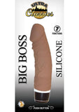 Ultra Classics Big Boss Silicone Realistic Vibrating Dildo Brown 8 Inch