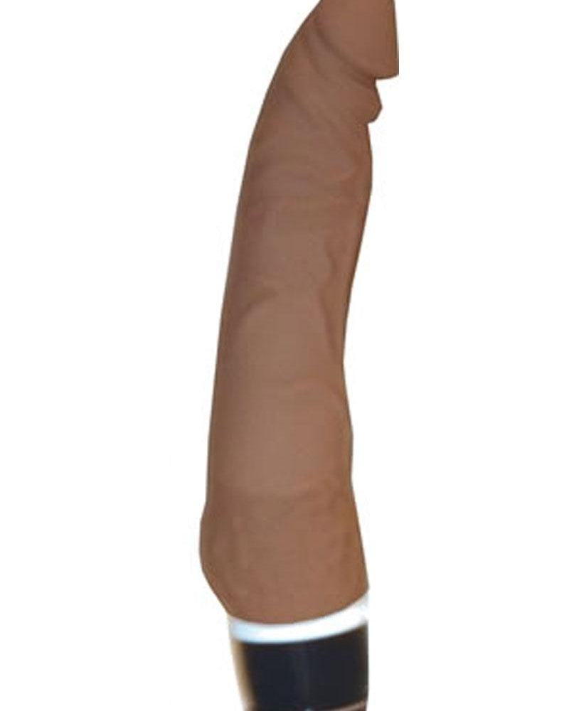 Consolador vibrador realista de silicona Super Teaser de Ultra Classics, color marrón, 8 pulgadas