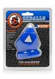 Arnés de estiramiento con tres anillos de silicona Tri Squeeze, color azul