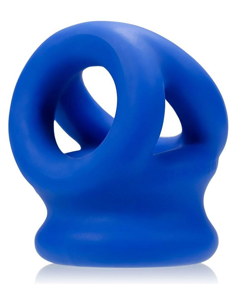 Arnés de estiramiento con tres anillos de silicona Tri Squeeze, color azul