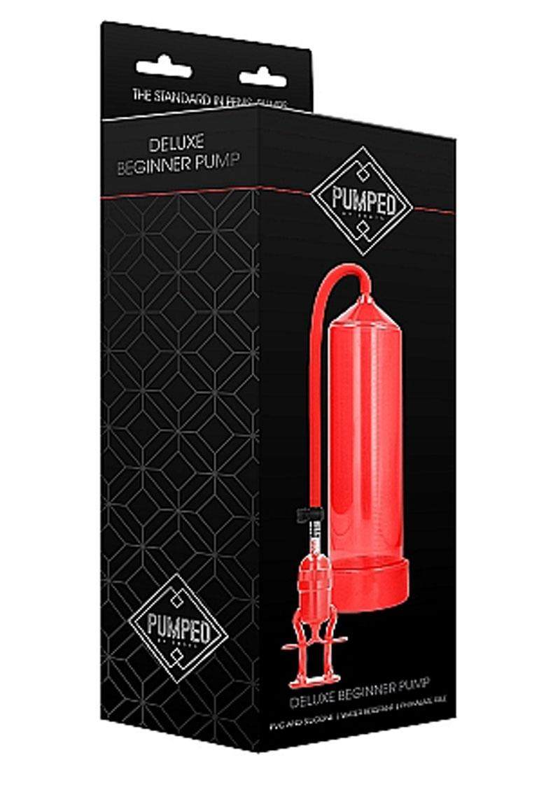 Pumped By Shots Deluxe Beginner Penis Pump Red