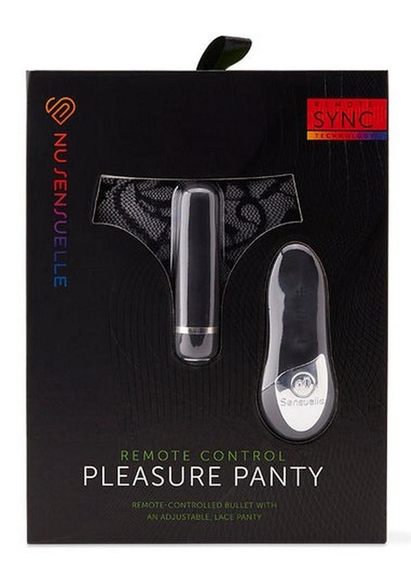 Nu Sensuelle Pleasure Panty Wireless Remote Control Silicone USB Rechargeable Bullet Waterproof Black