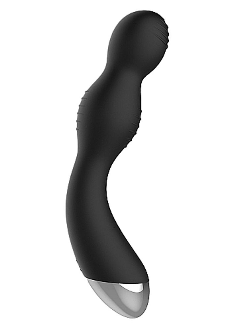 Electroshock Silicone G Spot Vibrating And E Stimulation Vibrator Black