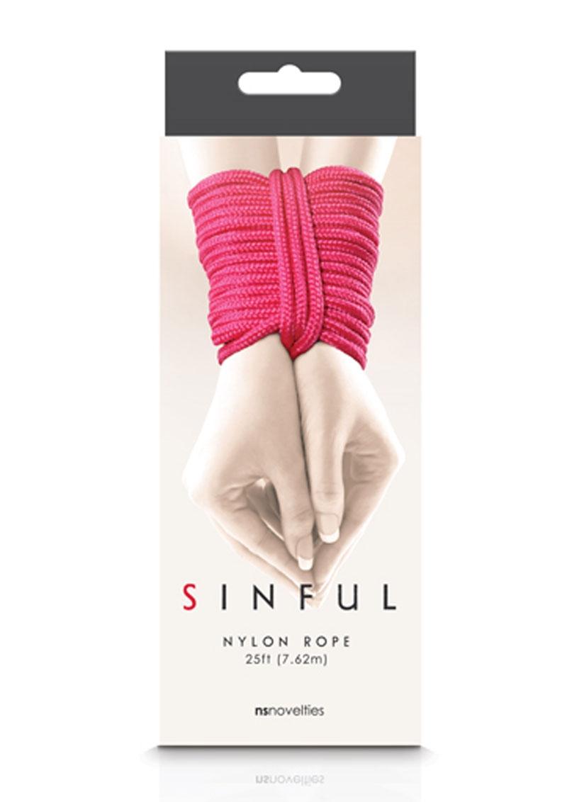 Sinful Nylon Rope Pink 25 Feet