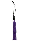 Sex And Mischief Small Rubber Whip 10 Inch Purple