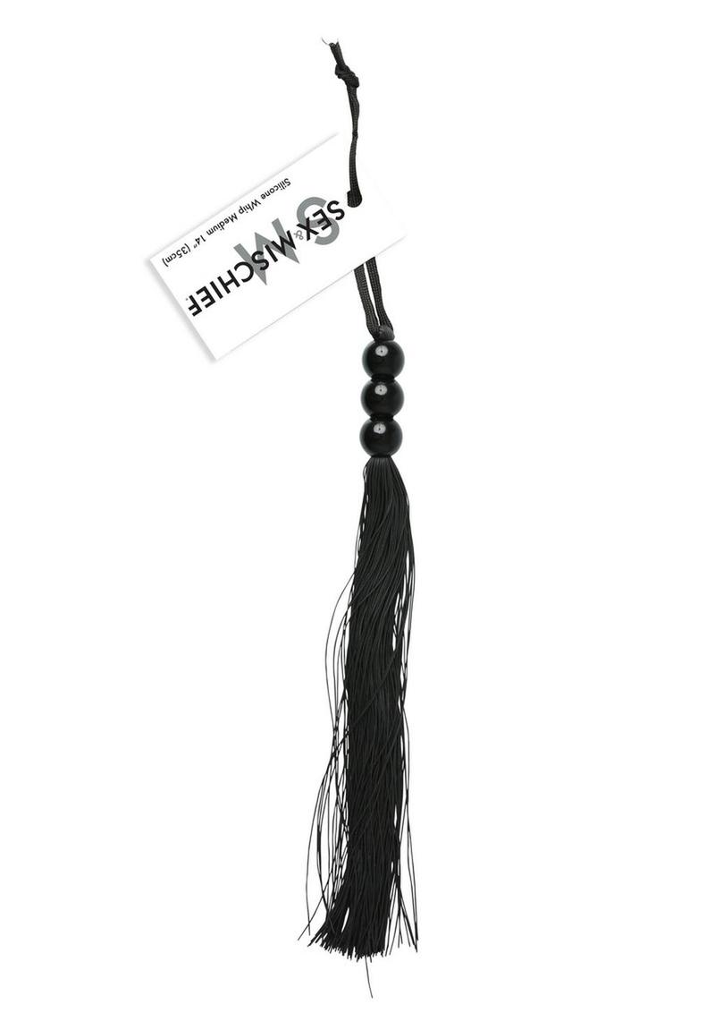 Medium Rubber Whip - Black