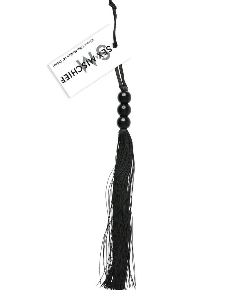 Medium Rubber Whip - Black