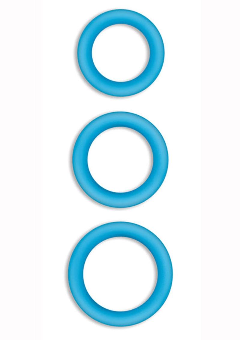 Firefly Halo Silicone Cock Ring Blue Small