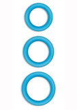 Firefly Halo Silicone Cock Ring Blue Small