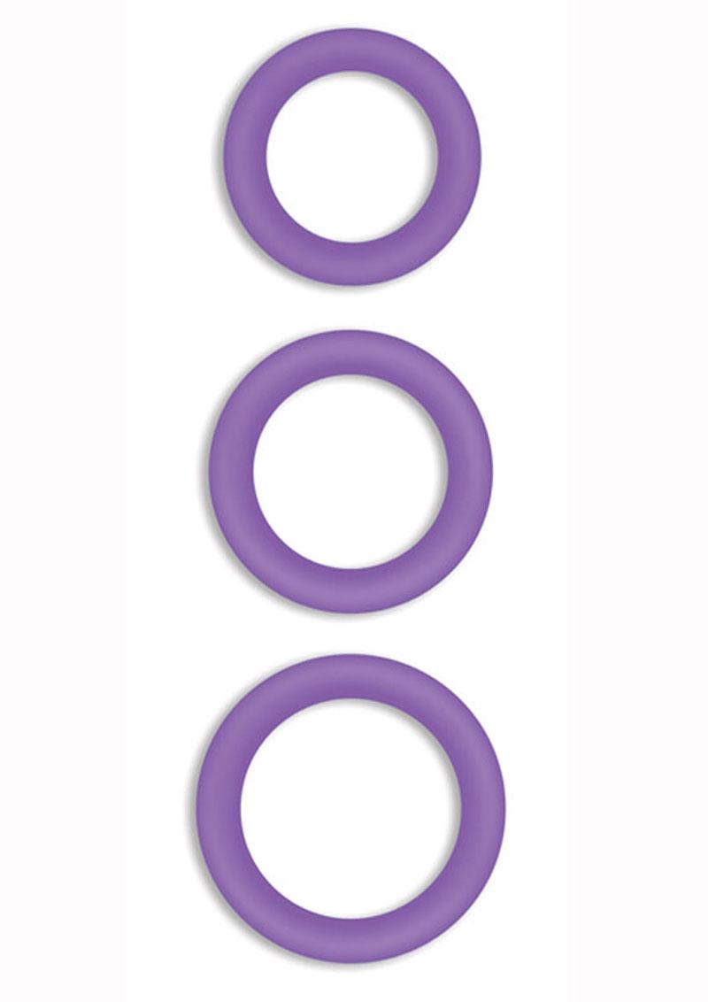 Firefly Halo Silicone Cock Ring Purple Medium