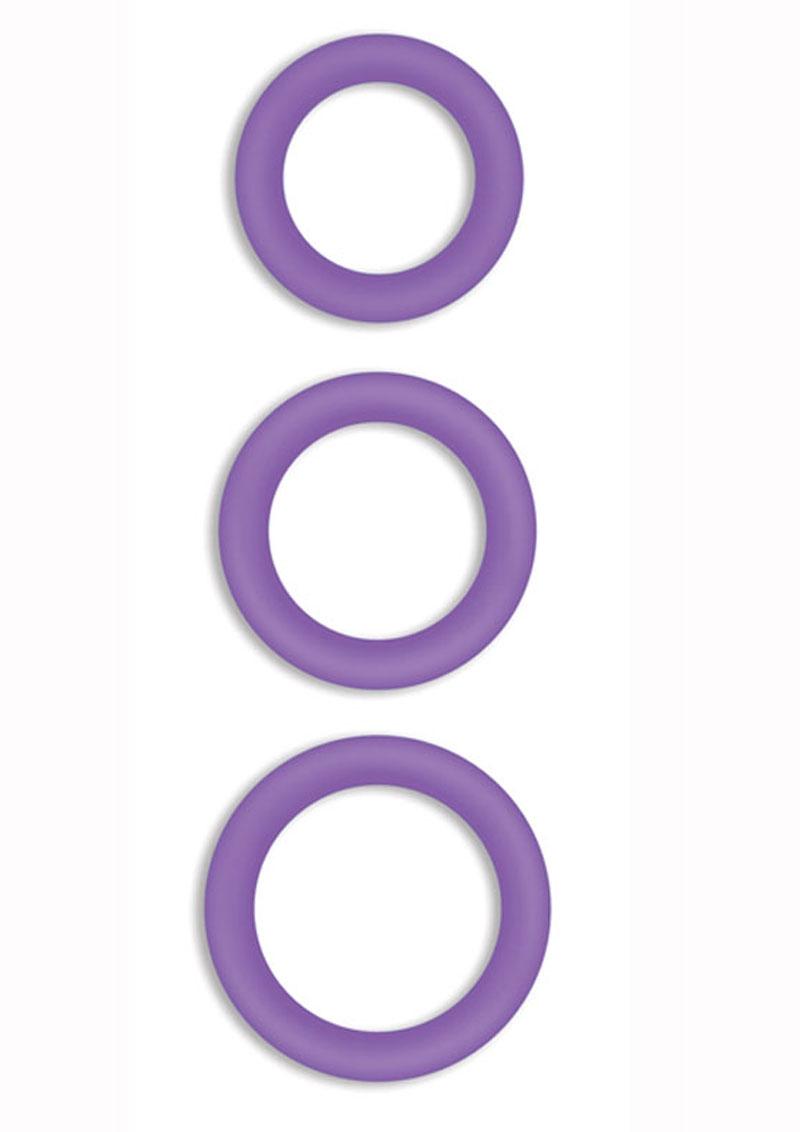 Firefly Halo Silicone Cock Ring Purple Large