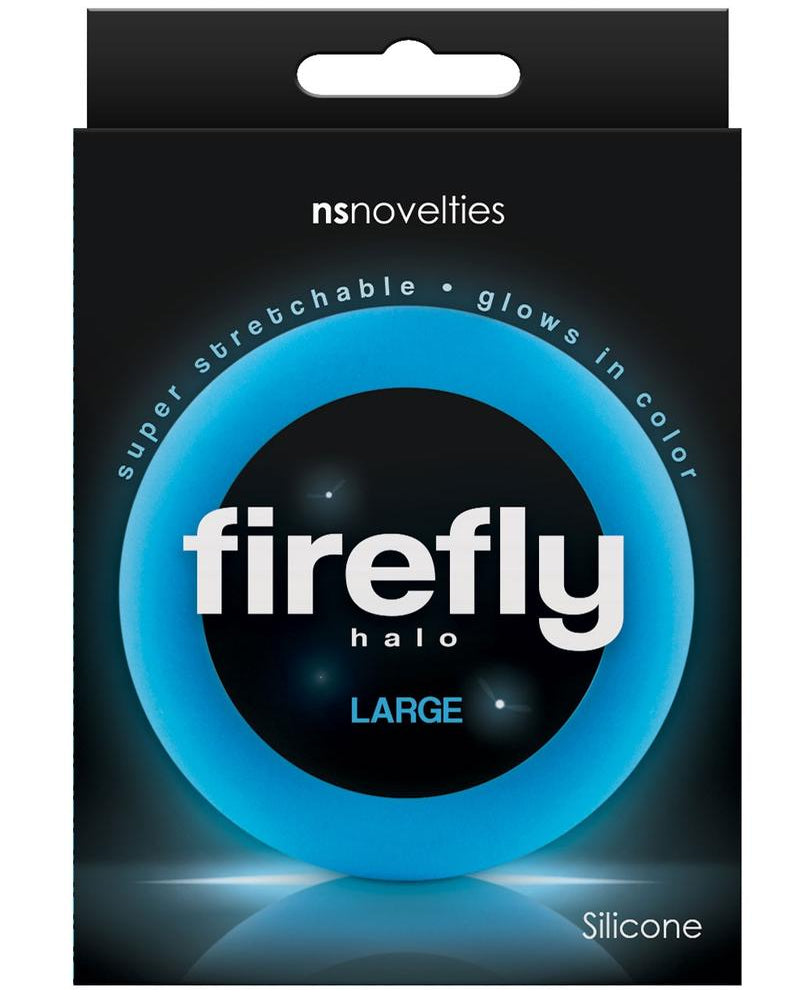 Firefly Halo Silicone Cock Ring Blue Large