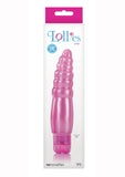 Vibrador texturizado Lollies Pixie rosa de 6,6 pulgadas