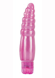 Vibrador texturizado Lollies Pixie rosa de 6,6 pulgadas