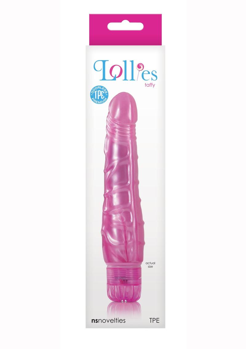 Lollies Taffy Textured Vibrator Pink 6.7 Inch