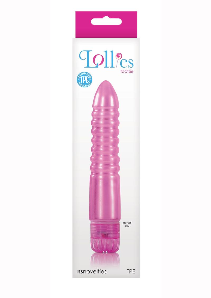 Lollies Tootsie Textured Vibrator Pink 6.7 Inch