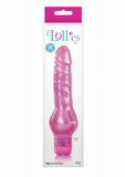 Lollies Dot Textured Vibrator Pink 7 Inch