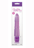 Lollies Tootsie Textured Vibrator Purple 6.7 Inch