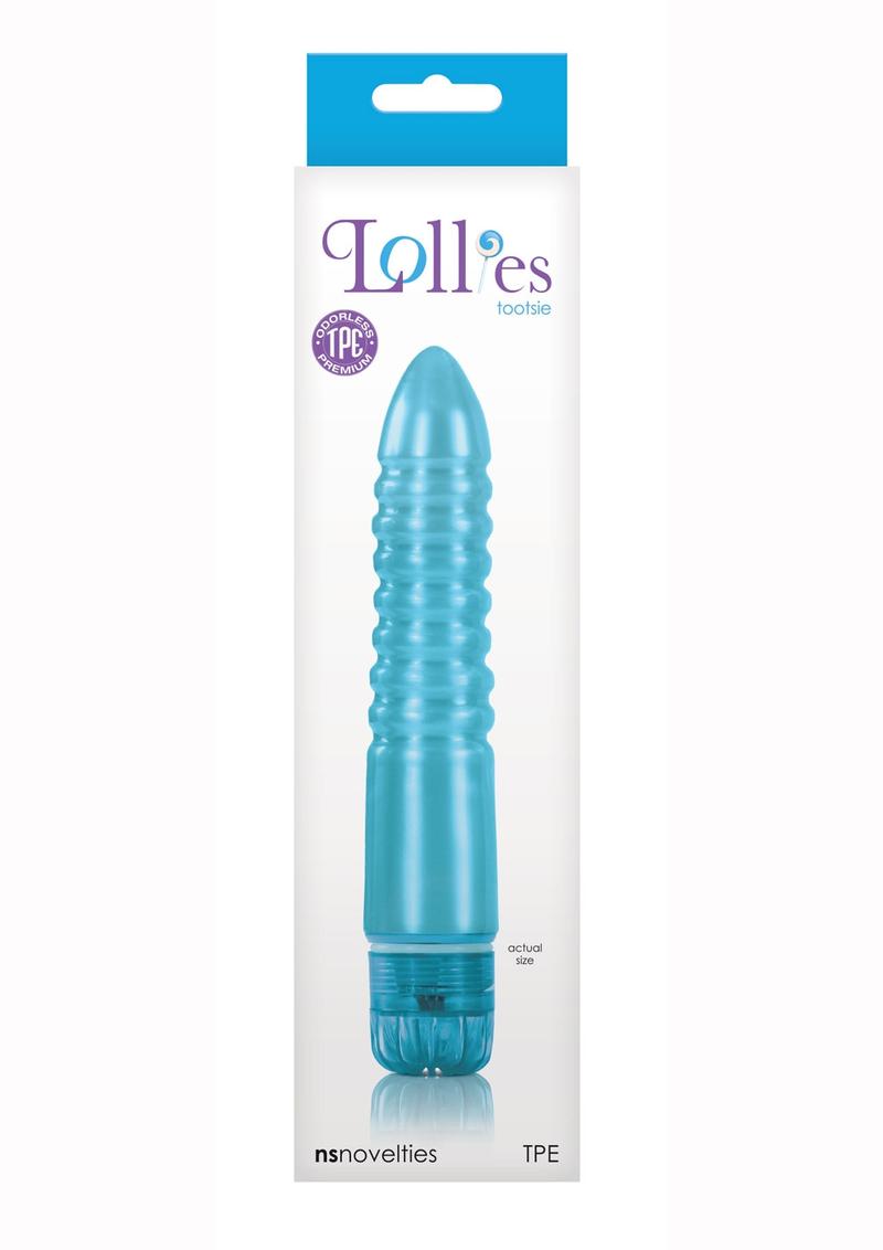 Lollies Tootsie Textured Vibrator Blue 6.7 Inch