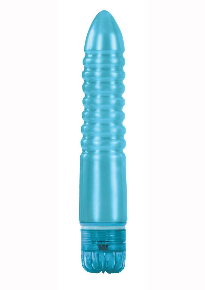 Lollies Tootsie Textured Vibrator Blue 6.7 Inch